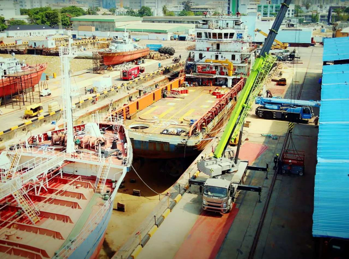Ship Building &amp; Ship Repairs At The Naval Dockyard, Lagos-Nigeria